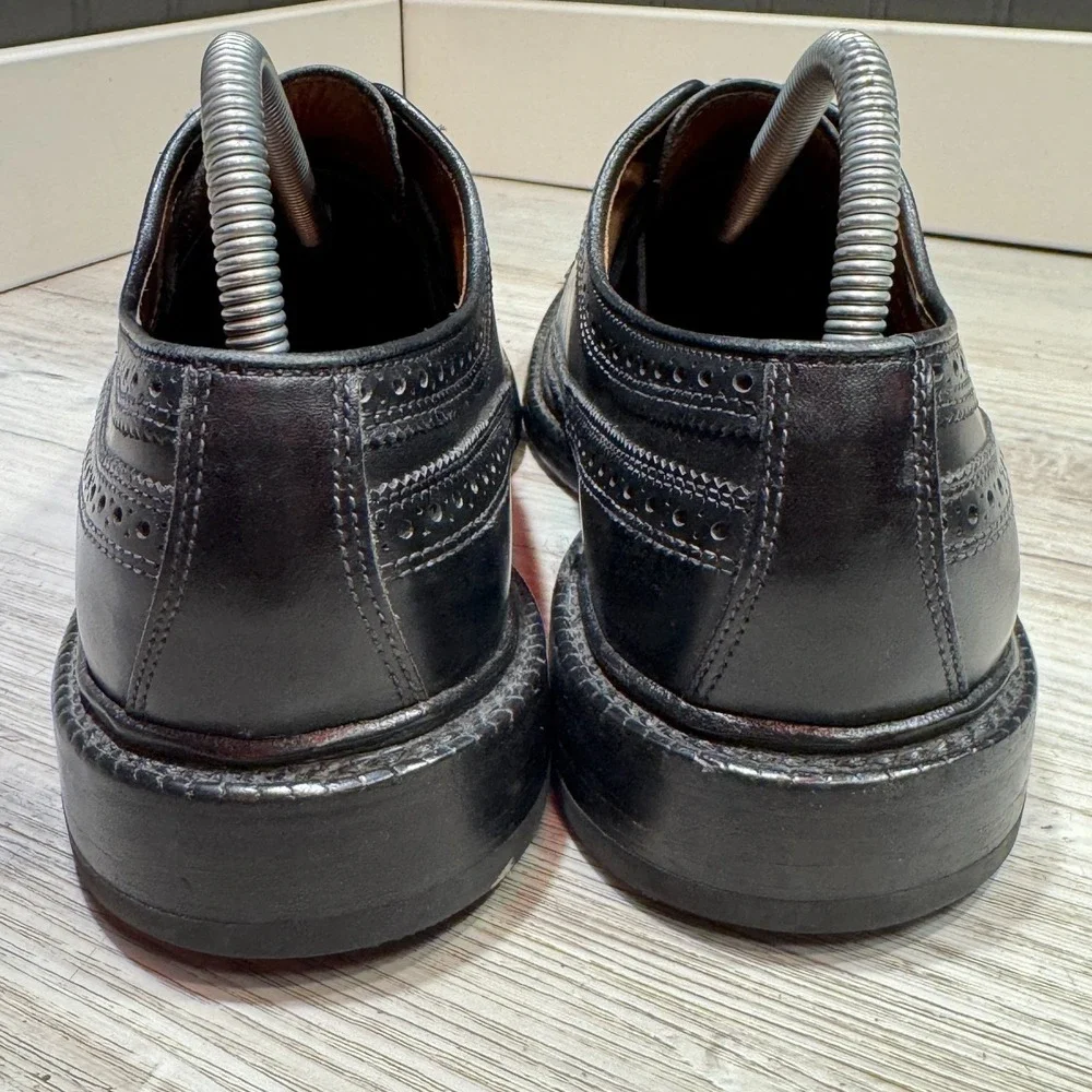 Allen Edmonds MacNeil Longwing Dress Shoe -‎ Mens 8.5D Smooth Black Leather